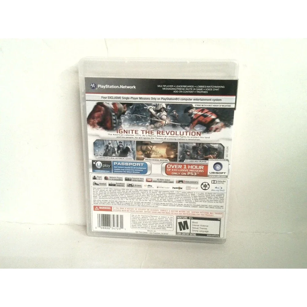 Assassins Creed III Ps3 CIB Action Strategy 2012